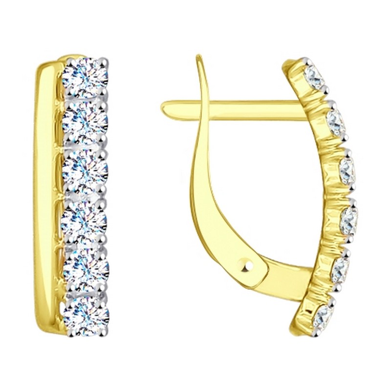 Серьги 027146-2 (Au 585)