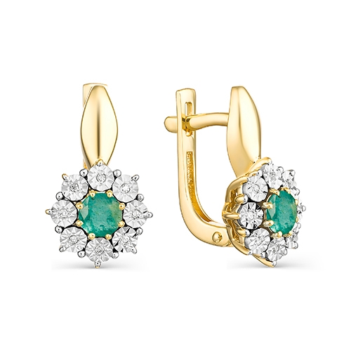 Серьги 23102-101 (Au 585)