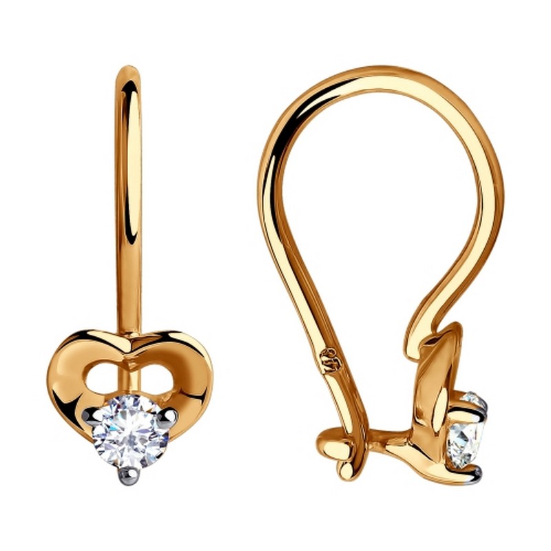 Серьги 028359 (Au 585)