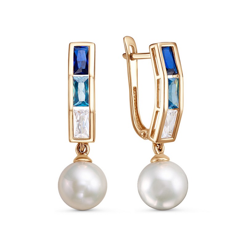 Серьги 21805379 (Au 585)