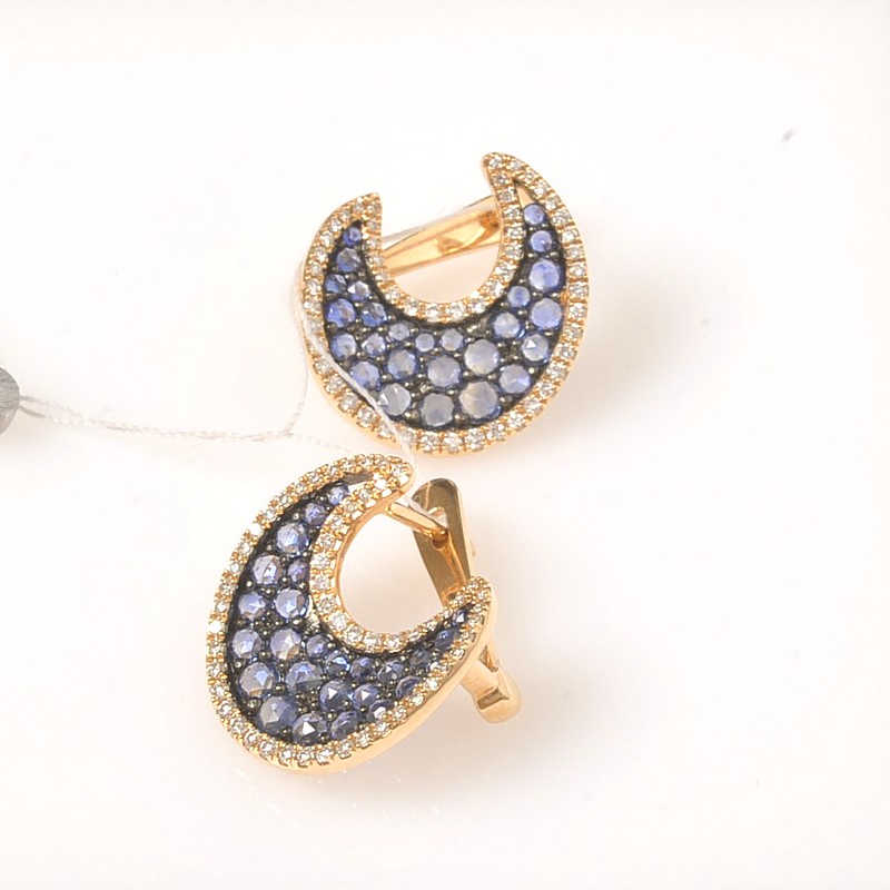 Серьги 01-1-DS-E-003131 (Au 585)