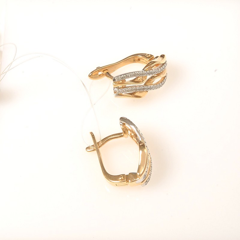 Серьги 1021042 (Au 585)