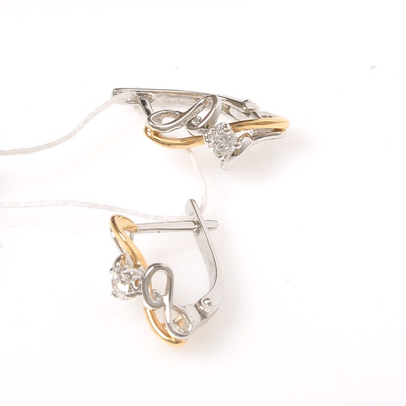 Серьги 6435934 (Au 585)