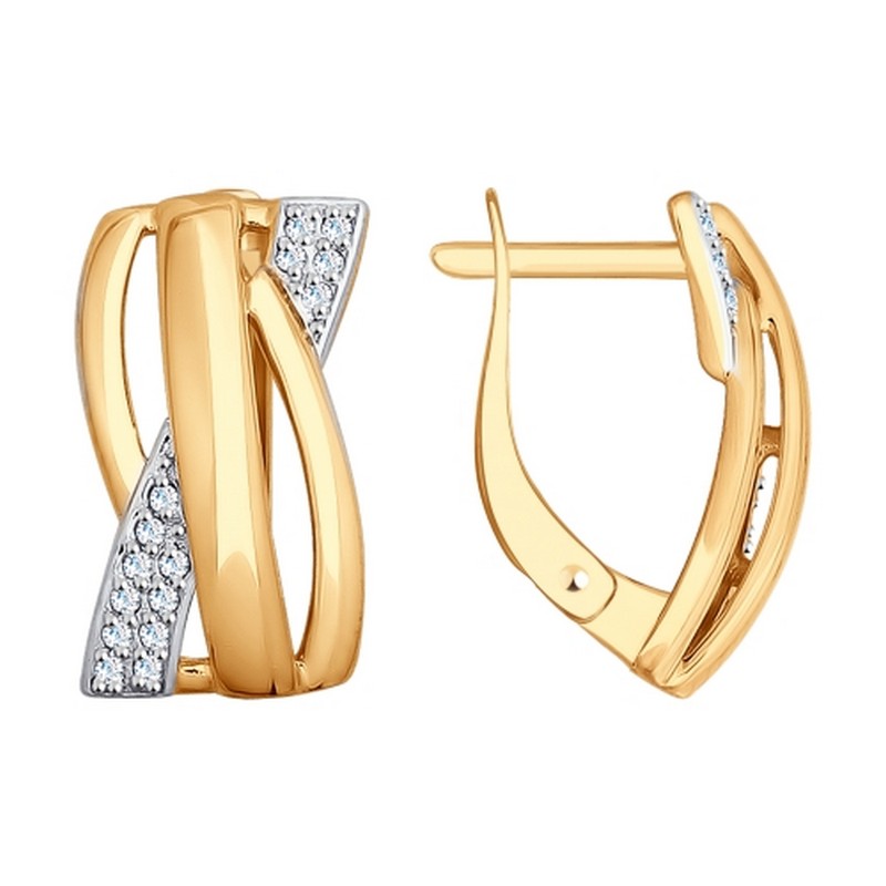 Серьги 027796 (Au 585)