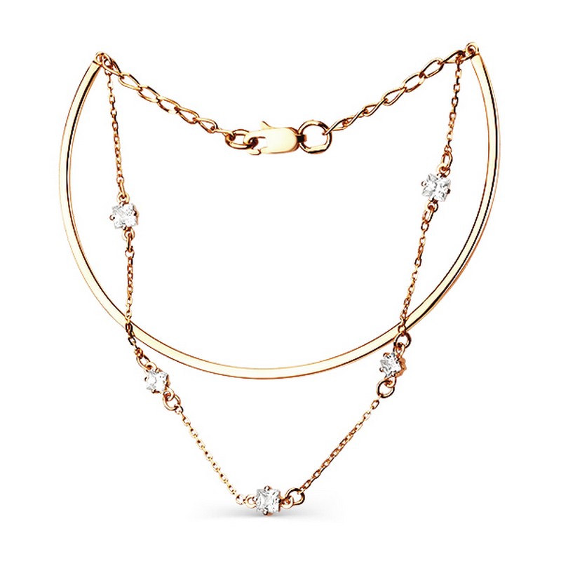 Браслет 120024G123-17 (Au 585)