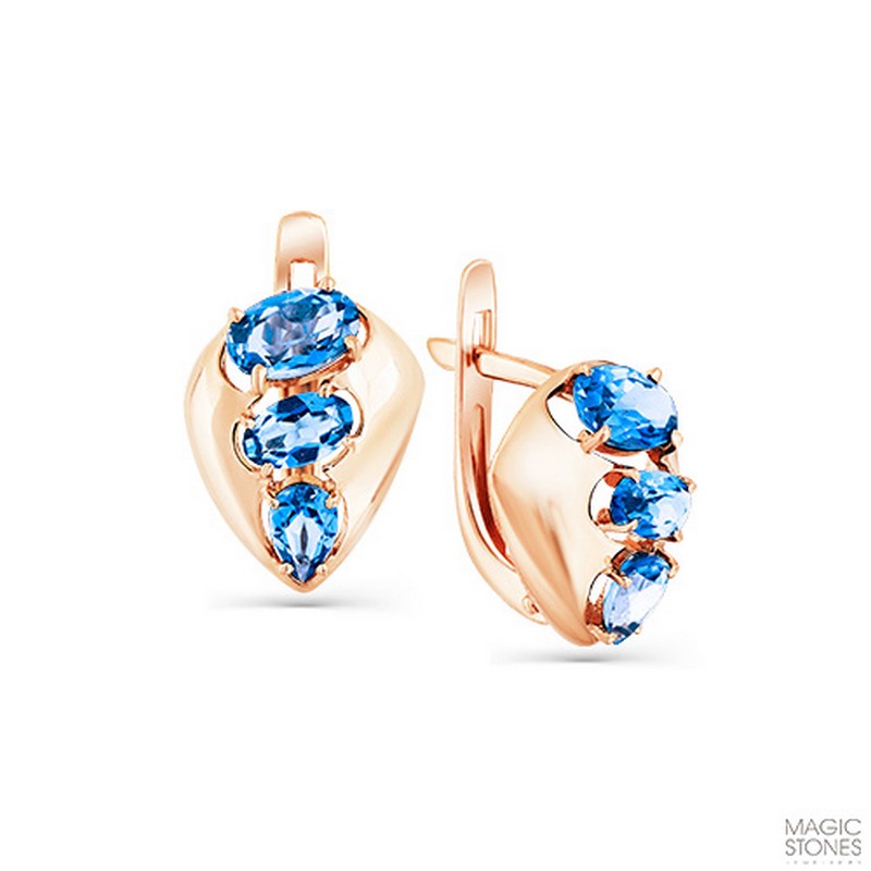 Серьги 02-2-588-1300-010 (Au 585)