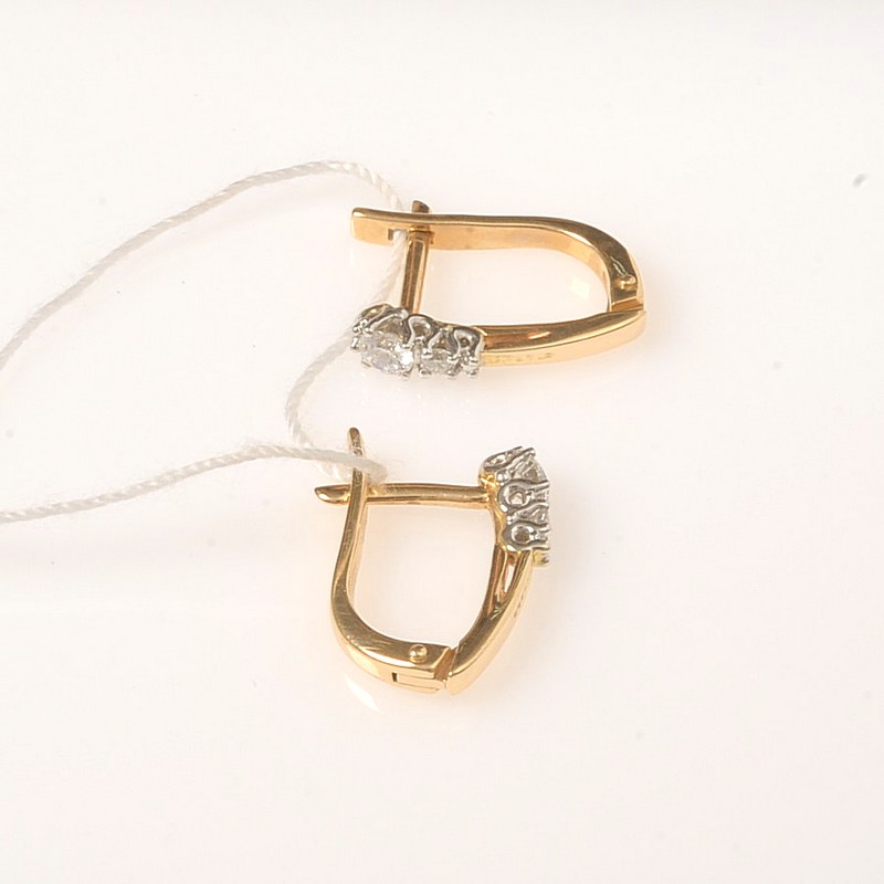 Серьги 02-0761 (Au 585)