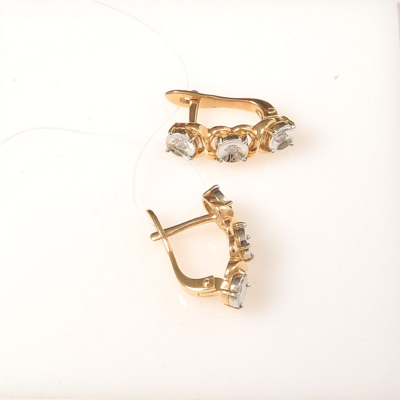 Серьги 1021097 (Au 585)