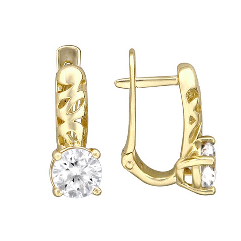 Серьги 01С136530 (Au 585)