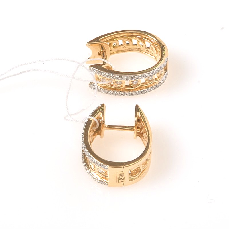 Серьги 37-1-DD-E-008195 (Au 585)