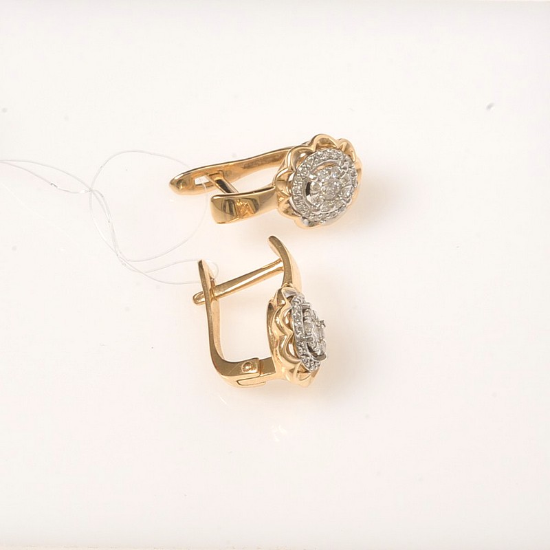 Серьги 1021425 (Au 585)