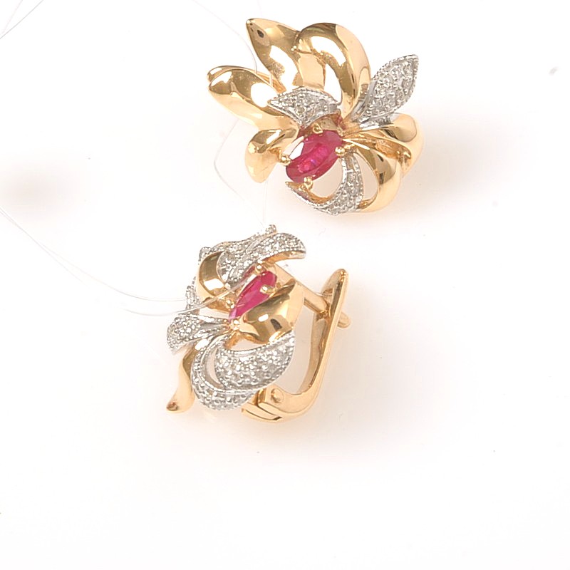 Серьги 4021205 (Au 585)