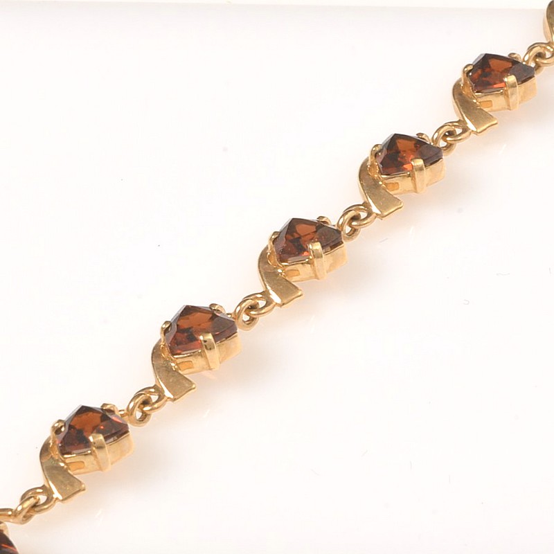 Браслет 545 5-055 гранат (Au 585)