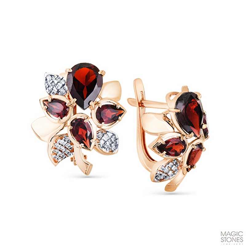 Серьги 02-2-659-0301-011 (Au 585)