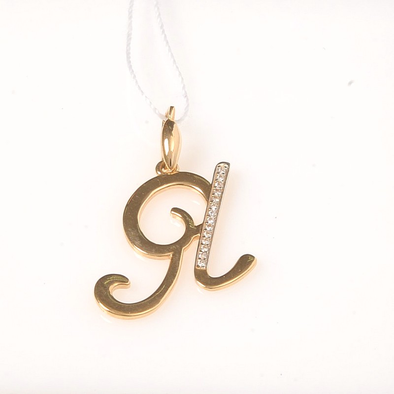 Подвеска 75423 Буква Я (Au 585)