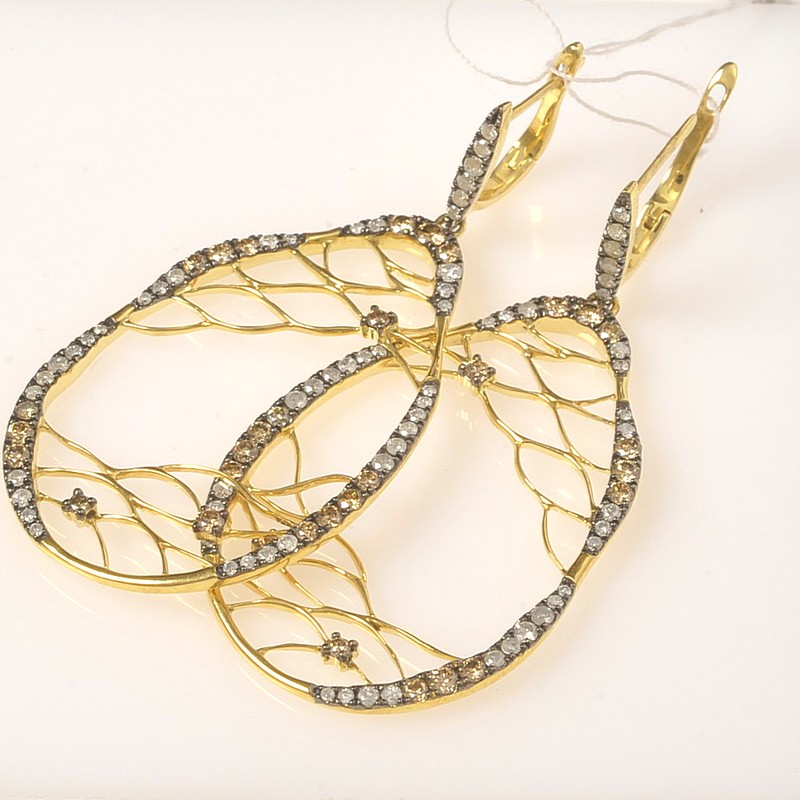 Серьги 46-3-DD-E-000143 (Au 585)