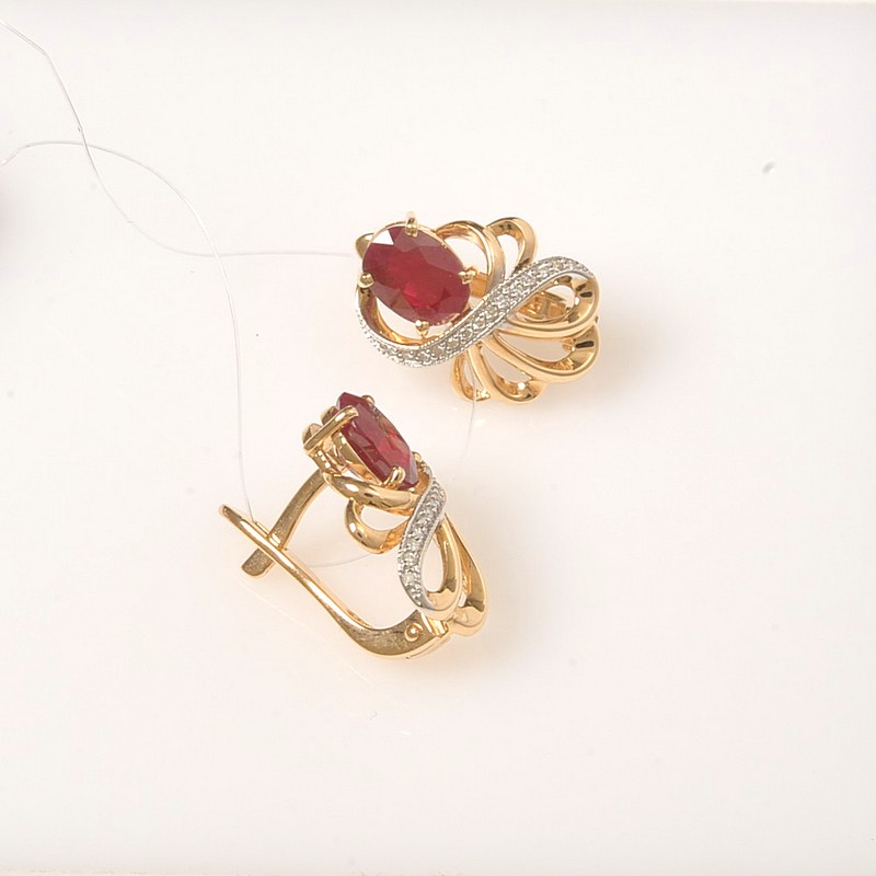 Серьги 4021016 (Au 585)