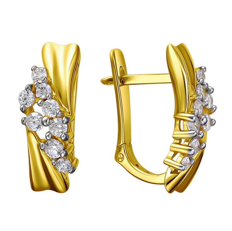 Серьги 01С1312207Р (Au 585)