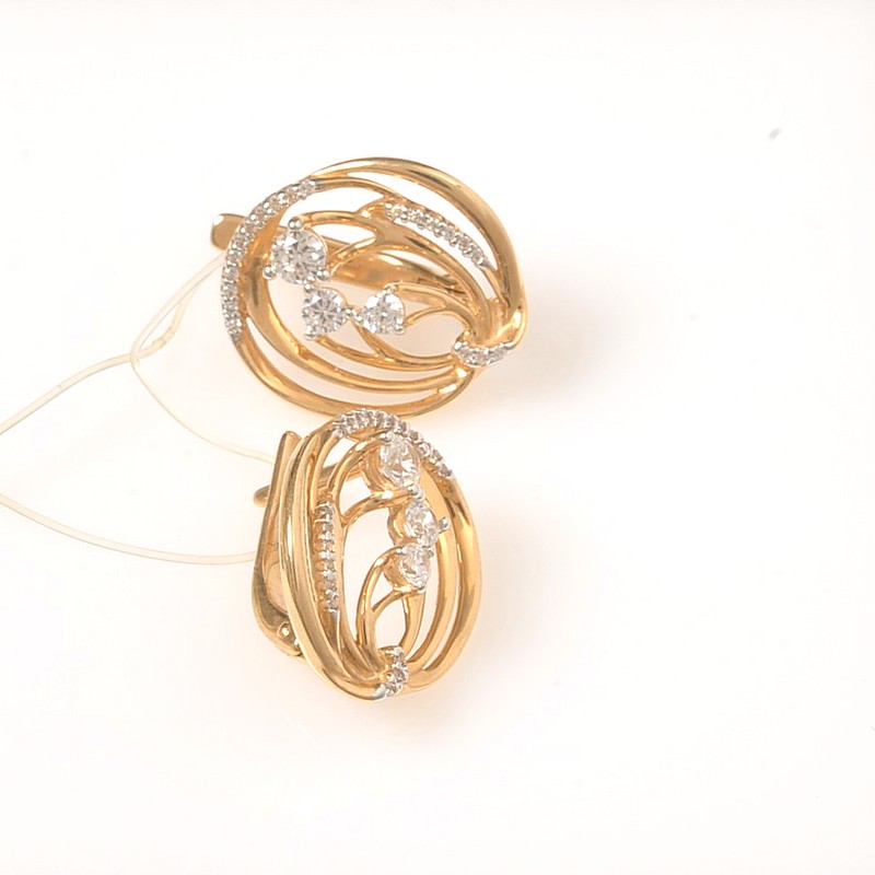 Серьги 026465 (Au 585)