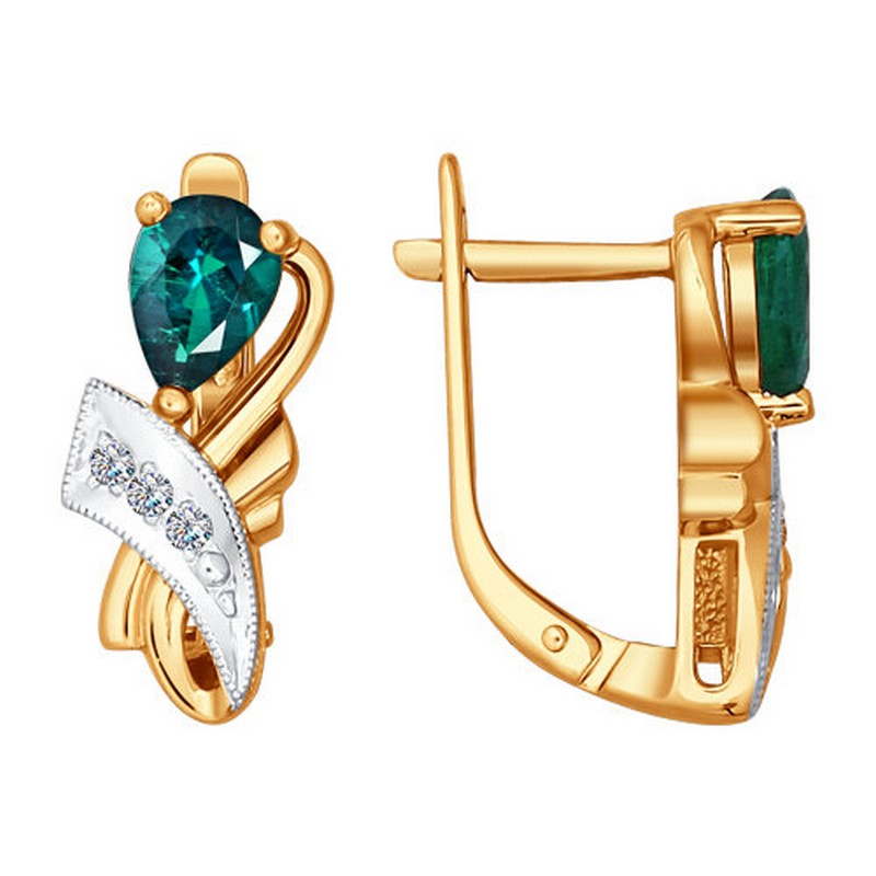 Серьги 3020196 (Au 585)