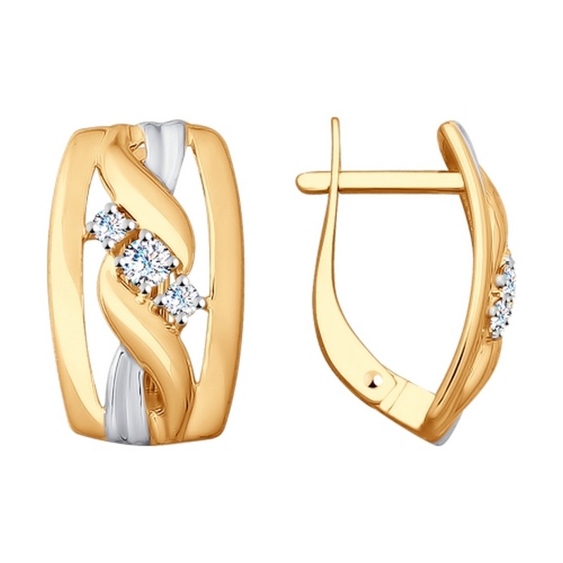 Серьги 028001 (Au 585)