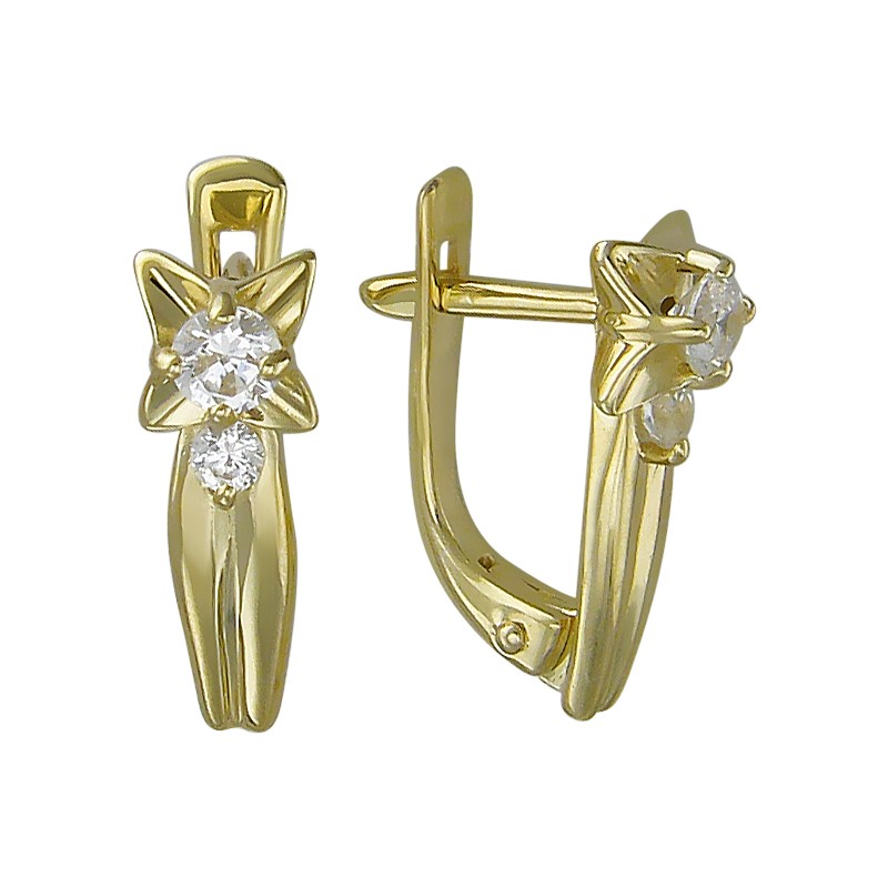 Серьги 01С135758 (Au 585)