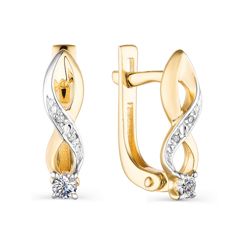 Серьги 23636-100 (Au 585)