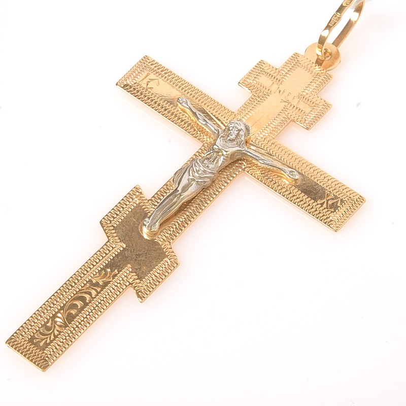 Подвеска 74258 крест (Au 585)