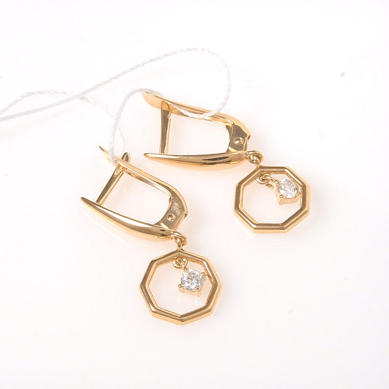 Серьги 01С119250 (Au 585)