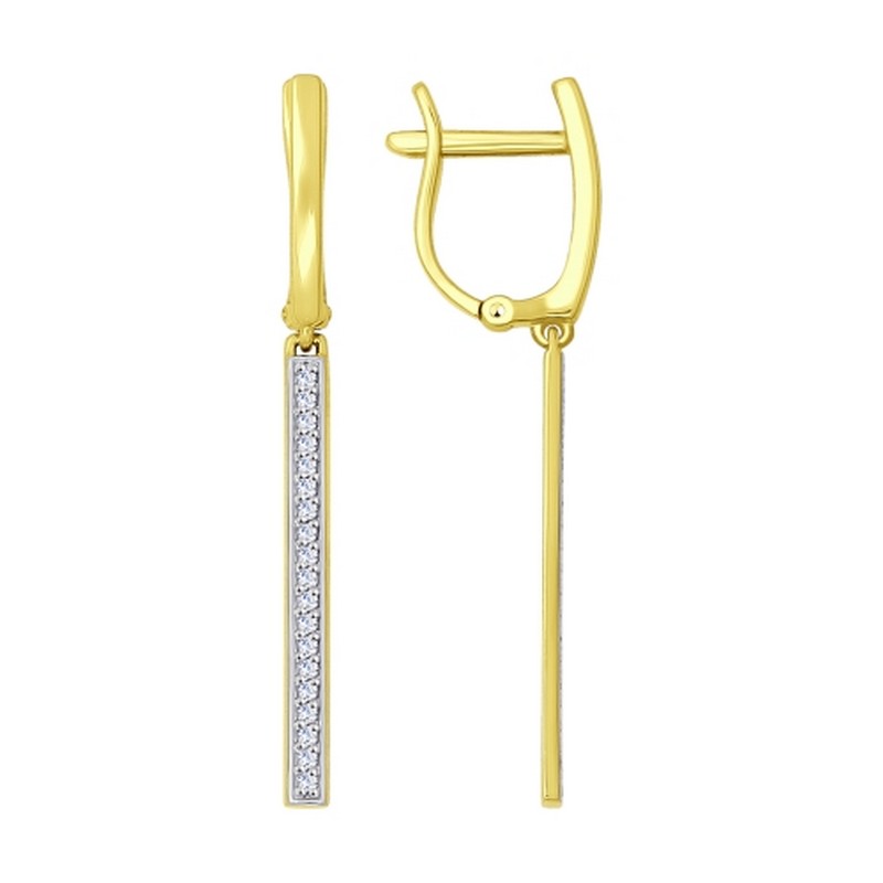 Серьги 027052-2 (Au 585)