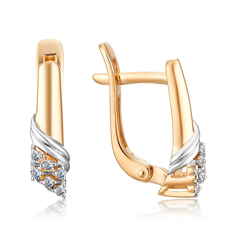 Серьги 2-11-0929-101 (Au 585)