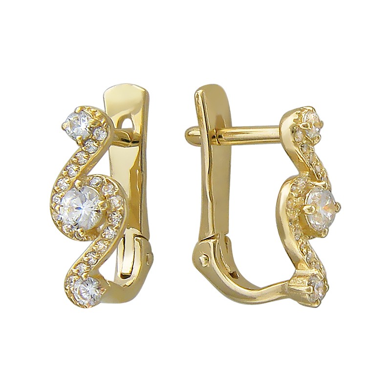 Серьги 01С135842 (Au 585)