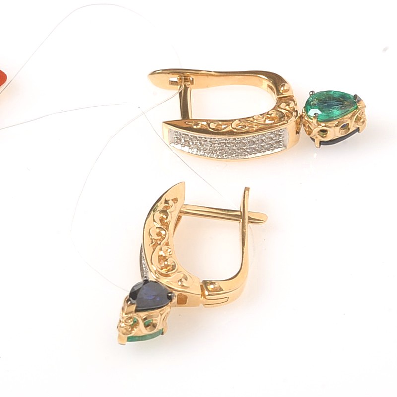 Серьги 2021310 (Au 585)