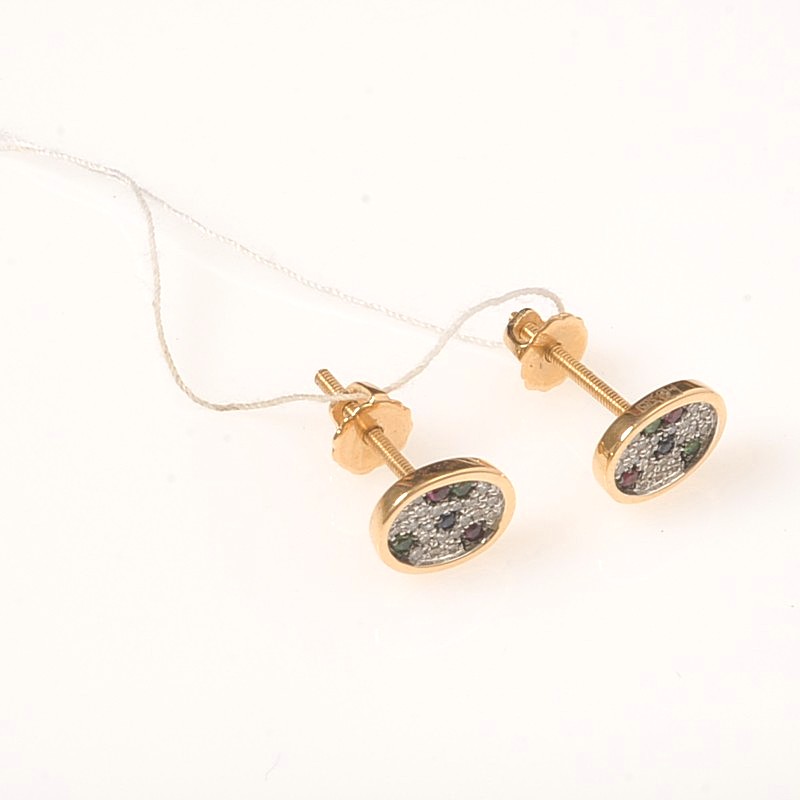 Серьги 10-1-DS-E-024843 (Au 585)