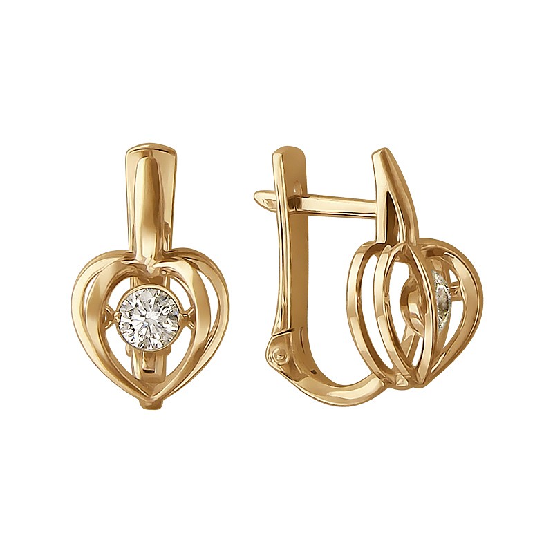 Серьги 01С117964 (Au 585)