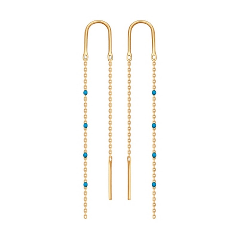 Серьги 027790 (Au 585)