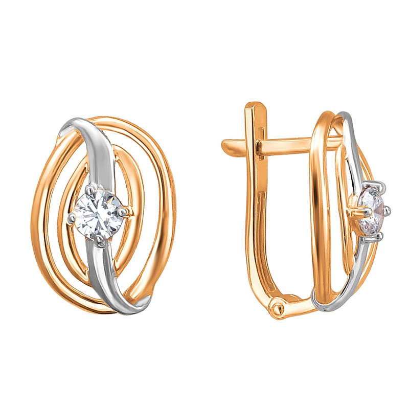 Серьги 01С1112909Р (Au 585) 