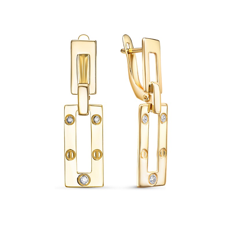 Серьги л1202652 (Au 585)