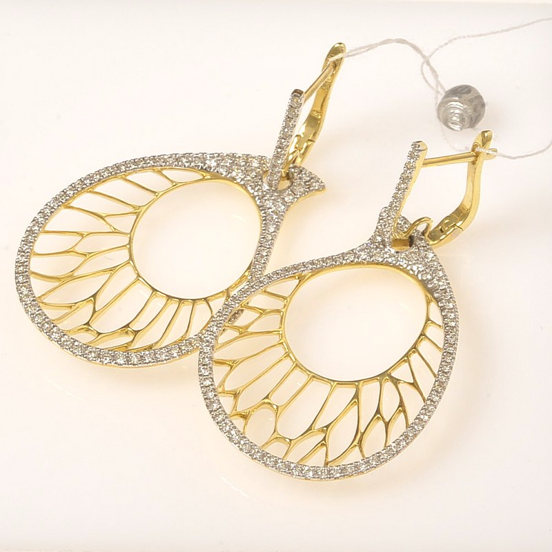 Серьги 46-3-DD-E-000152 (Au 585)