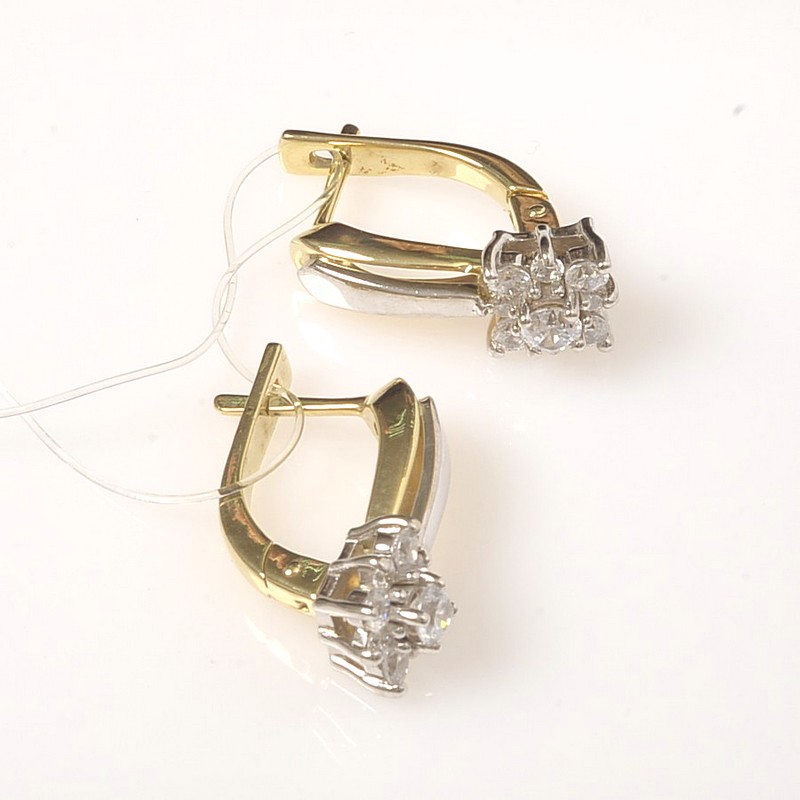 Серьги 01С166073Ж (Au 585)